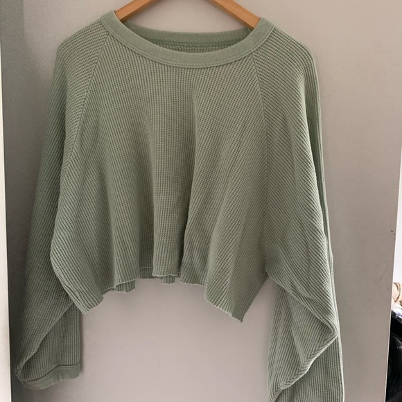 Aritzia Tops - Vintage 100% cotton waffle crop long sleeve